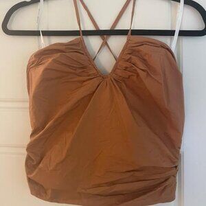 Cognac Tank/Crop Top